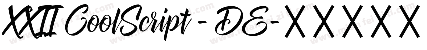 XXII CoolScript - DE字体转换
